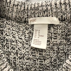 heavy knit grey sweater from h&m